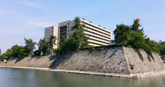 This traditional Japanese castle keep is home to a branch of government