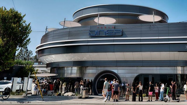 ‘Tesla Takedown’ protestors have a new target: Elon Musk’s Tesla Diner