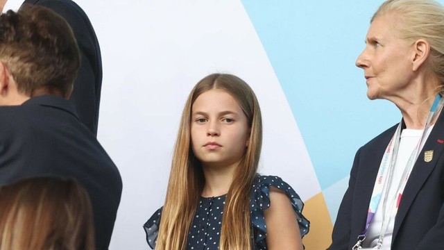 Princess Charlotte is Kate Middleton’s mini-me in an homage to her mother’s signature look at the Euros