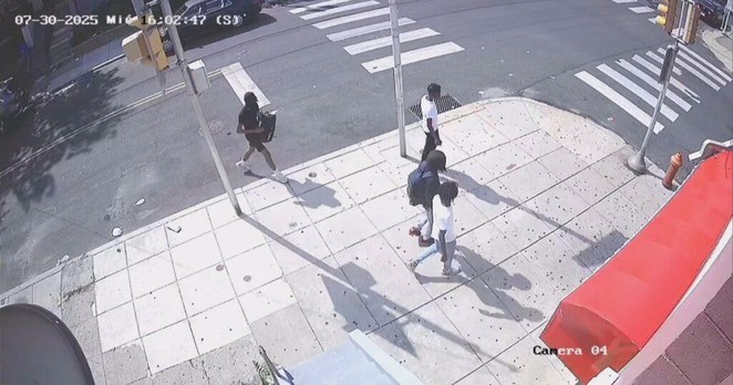 Video shows multiple suspects wanted after shooting outside West Philadelphia rec center and pool
