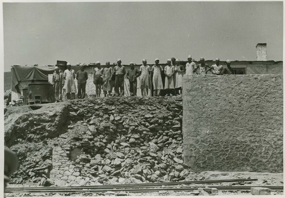 Gyaros Island of Exile - ICRC V-P-HIST-E-05824.JPG 13.06.1948 - Ghioura island, penitentiary camp. The bakers apprentice (on the site of the prison building, between camp nr.4 and camp nr.5).