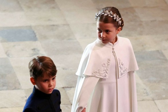Prince Louis and Princess Charlotte Hold Hands
