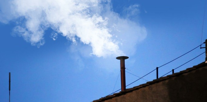 the chemistry behind the black and white smoke