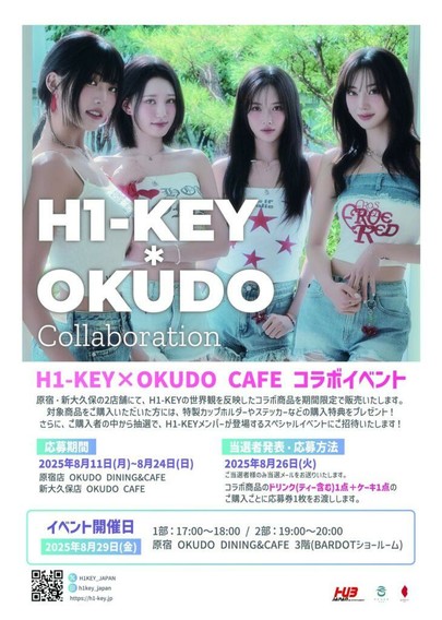 H1-Key-Japan 1. Mini Album: Lovestruck (H1-Key × Okudo Cafe Event Details)