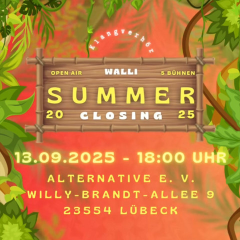 Sharepic des Walli Summer Closing 2025 – 13.09.2025 – 18 Uhr