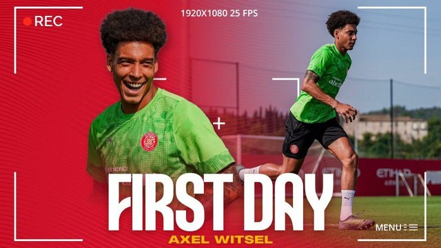 💪 PRIMER ENTRENAMENT D'AXEL WITSEL | GIRONA FC