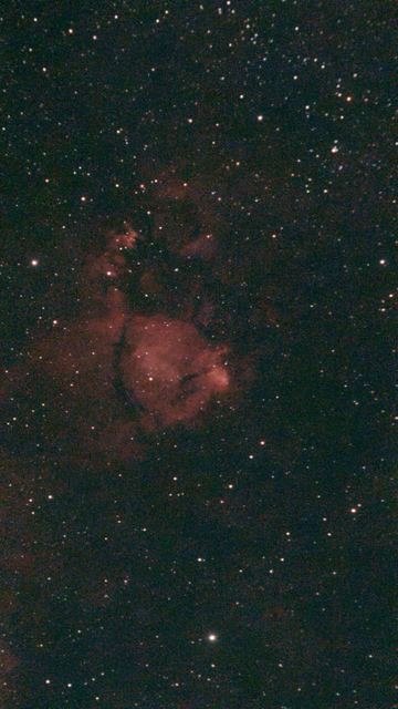IC 1795 The Fish-head Nebula - 4K unprocessed image.  It is approximately 6,000 light-years away from Earth, located in the Perseus spiral arm of the Milky Way galaxy.