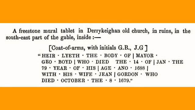 Transcript of a gravestone inscription.