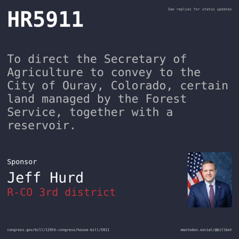 Description of HR5911, and a depiction of its sponsor, Jeff Hurd. Description of HR5911, and a depiction of its sponsor, Jeff Hurd.