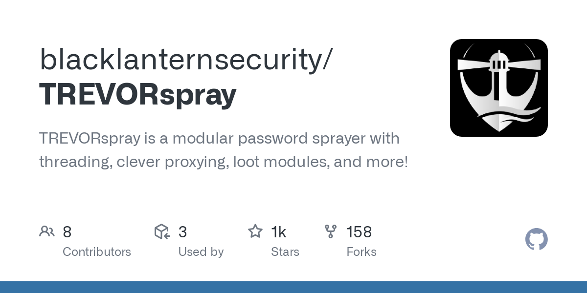 TREVORspray is a modular password sprayer with threading, clever proxying, loot modules, and more! - blacklanternsecurity/TREVORspray