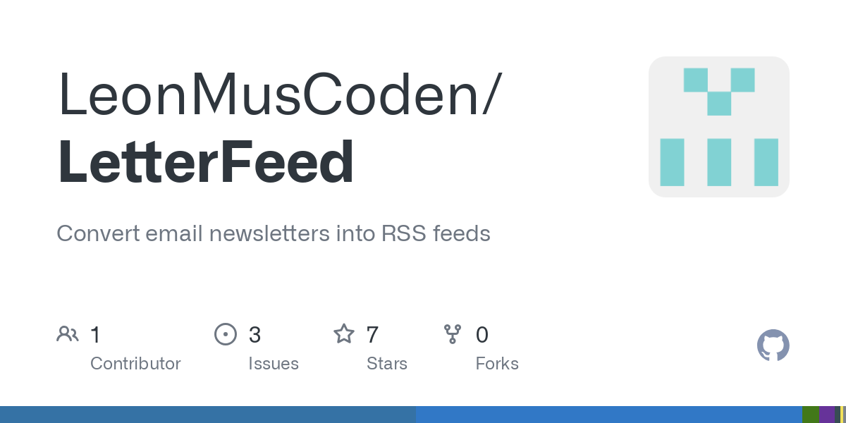 Convert email newsletters into RSS feeds. Contribute to LeonMusCoden/LetterFeed development by creating an account on GitHub.