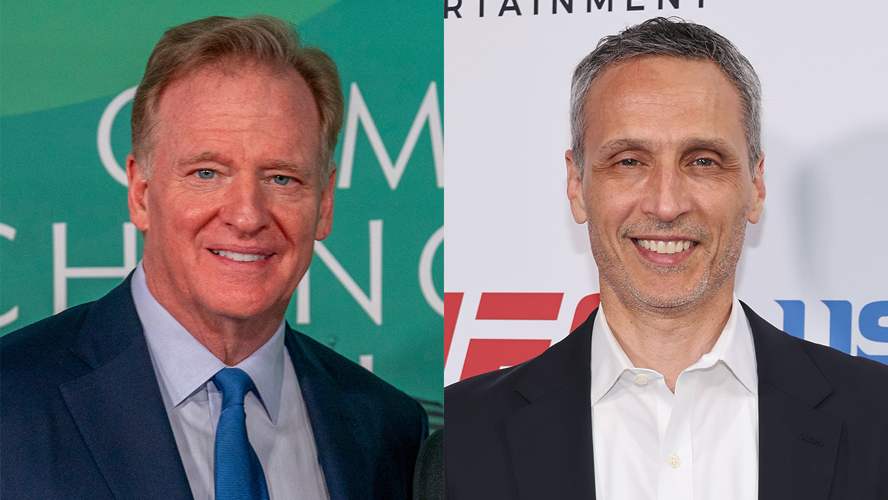 Roger Goodell and Jimmy Pitaro