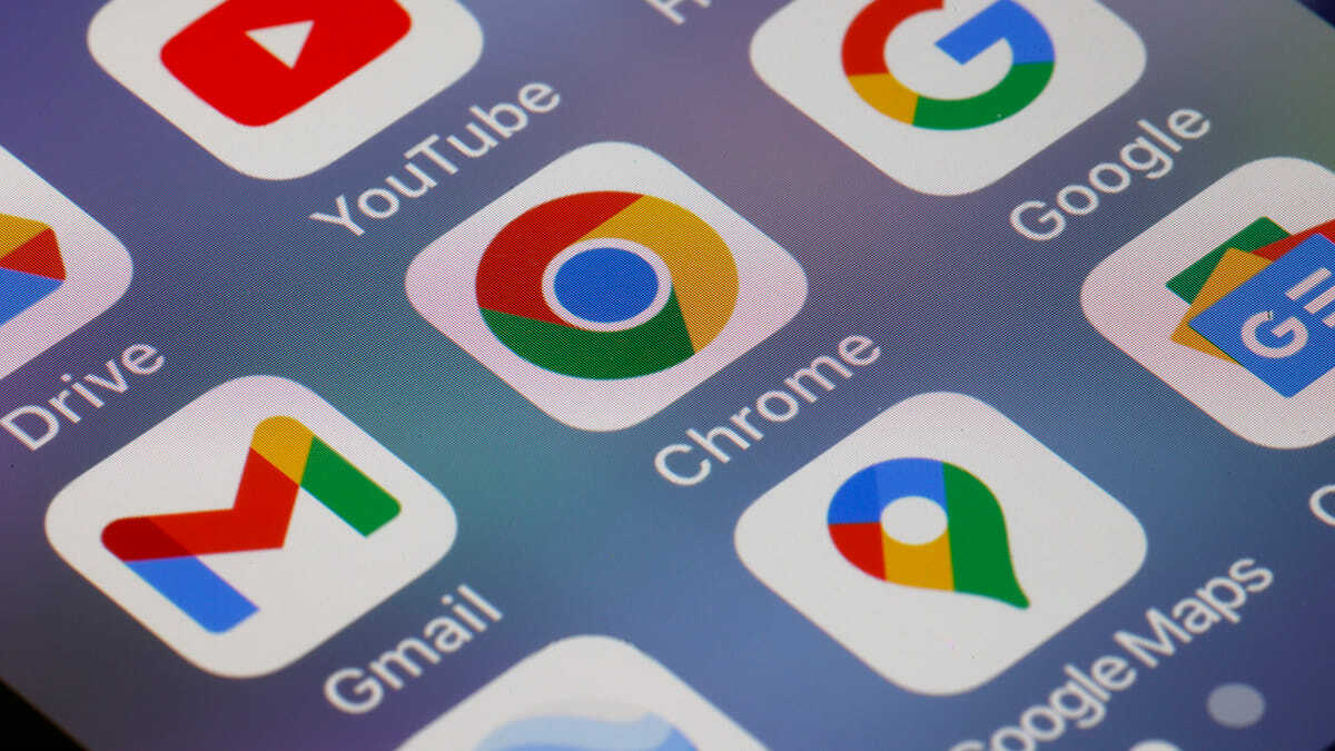 Google apps on a smartphone screen. | illustration by Chesnot/Getty Images