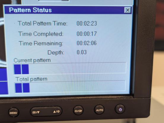 FEI FIB milling progress display