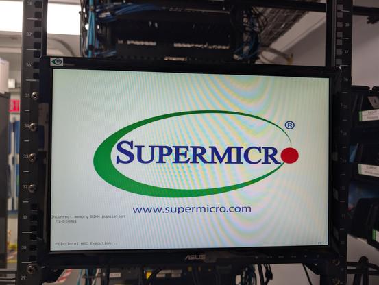 Supermicro post showing one bad dimm in location G1