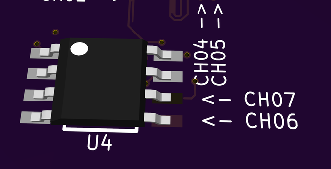 SOIC footprint with a missing pad and soldermask obstructing another pad