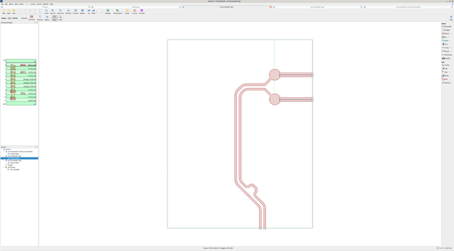 Old layout with one large meander further down
