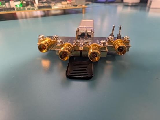 Front side looking into the four 2.92mm connectors