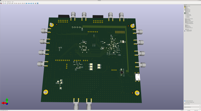 Back side showing mostly decoupling caps
