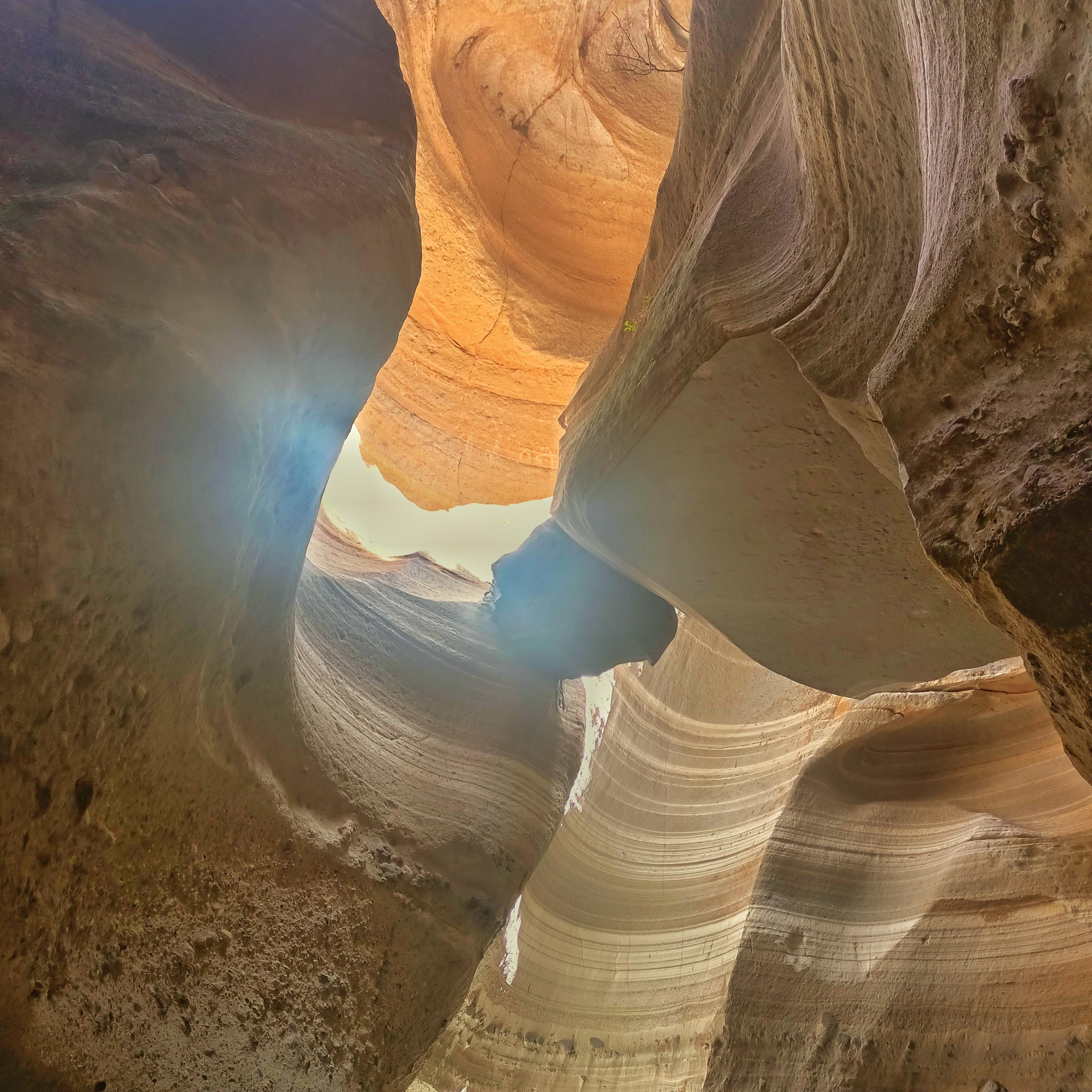 a rock in the middle of the formations which were made by the erosion