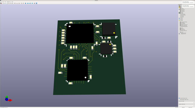 Top view of a dense board full of WLCSPs and 0201s