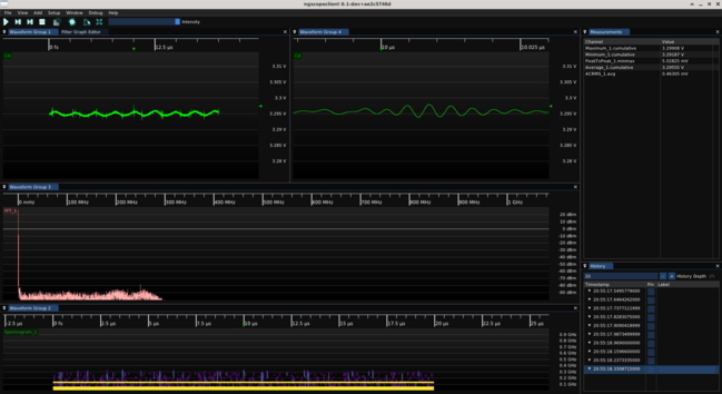 ngscopeclient screenshot showing barely-visible ripple