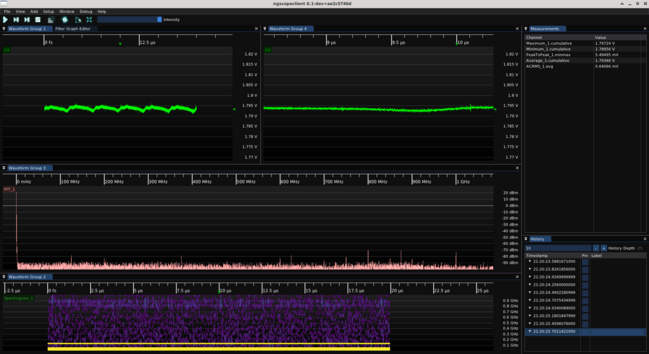ngscopeclient screenshot showing ripple waveform
