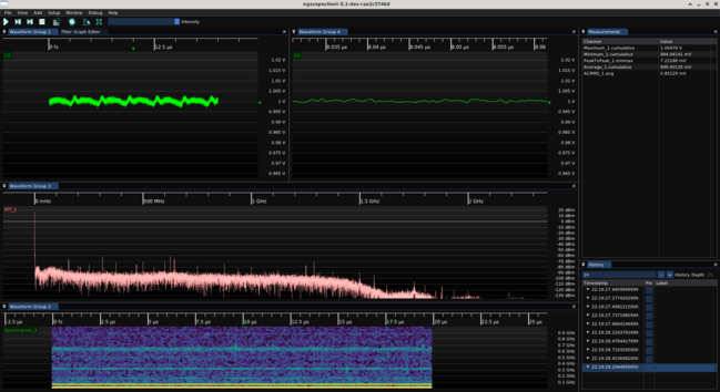 ngscopeclient screenshot showing ripple