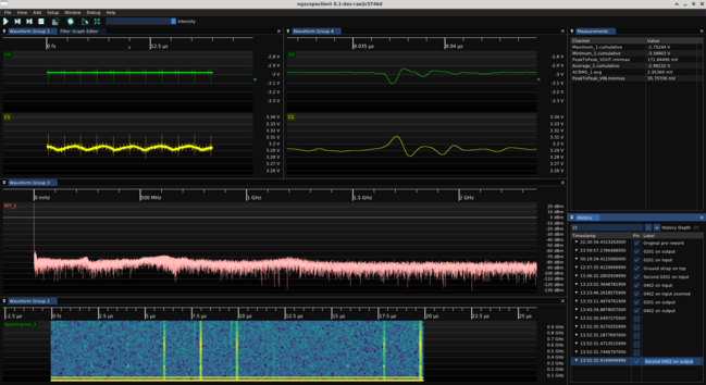 ngscopeclient screenshot showing reduced ripple