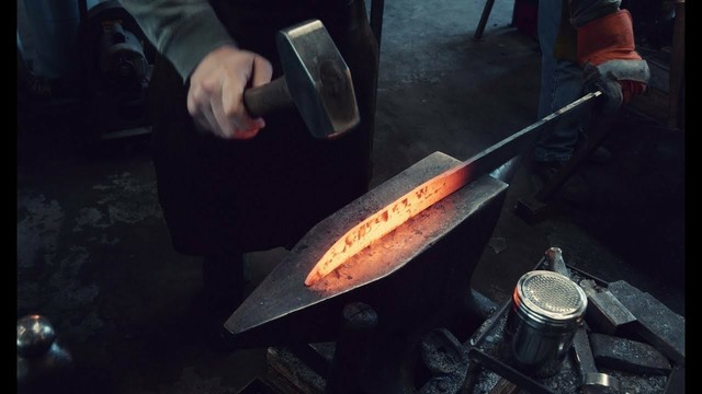Youtube thumbnail image for the video: Forging A Viking Broad Seax: Welding and Reverse Tip (Breitsax Ep. 3)