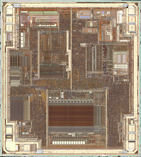 PIC12F683 sample mostly at via 1 area