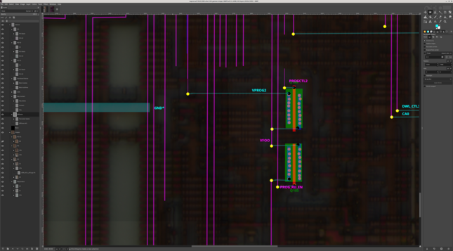 Layout of the massive pass transistors