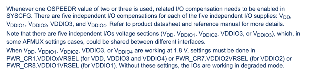 Datasheet excerpt listing VDDIO3 twice in a list of voltage rails and not talking about VDDIO4 instead. And VDDIO3 is in a different font for no obvious reason